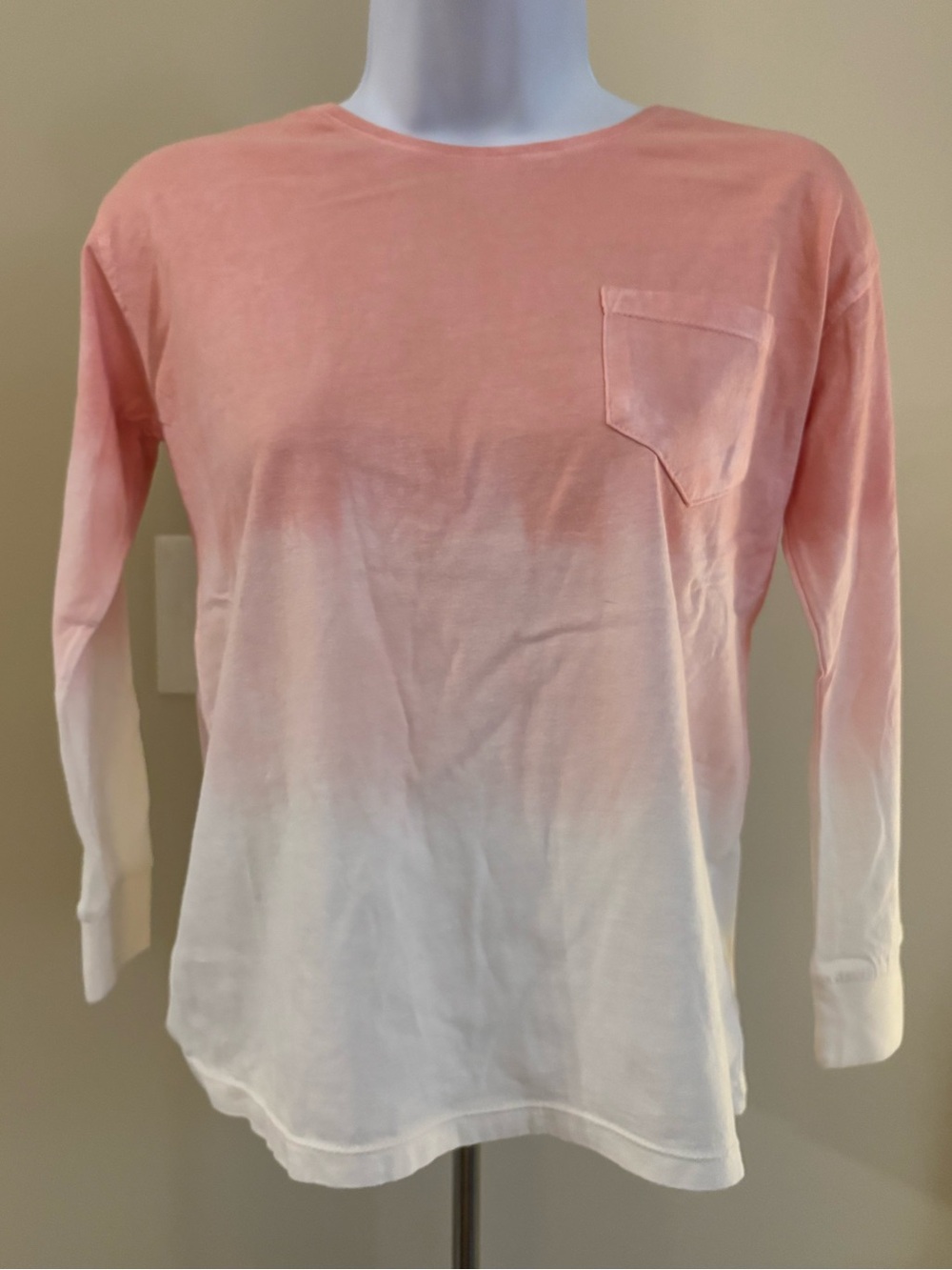 Kids Ombre Long-Sleeve Pocket Tee
